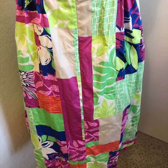 Lilly Pulitzer Vibrant Floral Patchwork Dress - Picture 4 of 4
